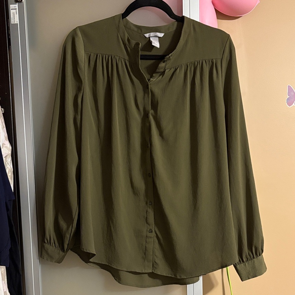 H&M Olive Green Women's Blouse
